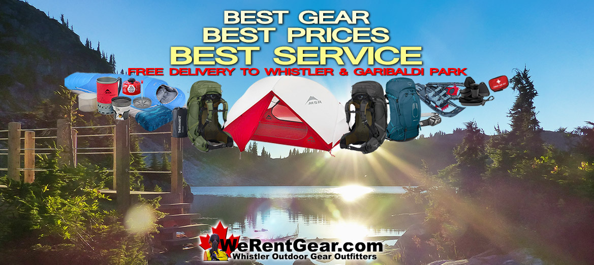 Garibaldi Park Camping Gear Rental